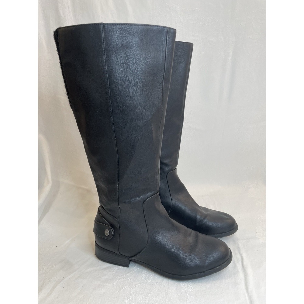 Life Stride X-Amy Tall Knee High Riding Boots Women's Size 8.5W Black